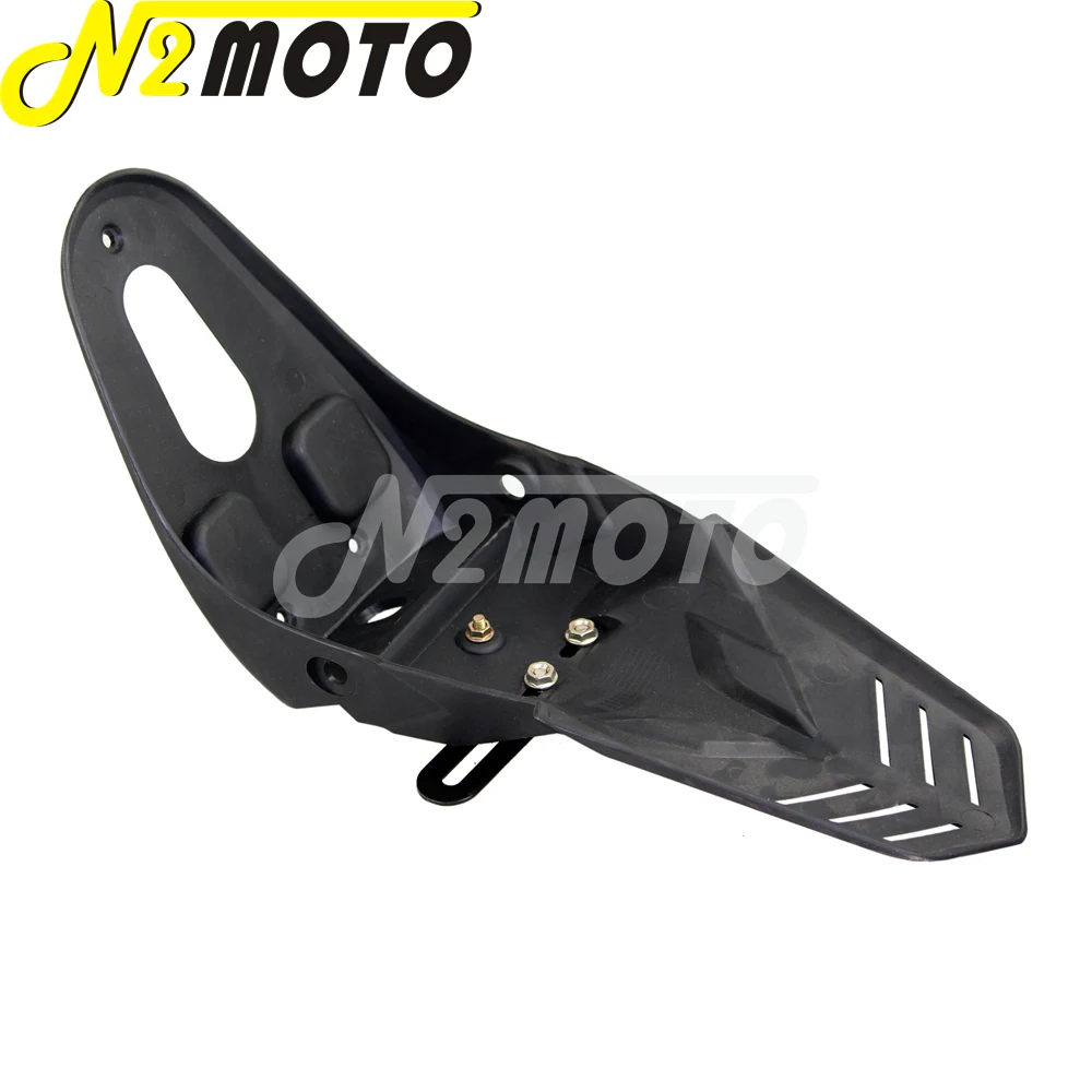 Мотоциклетное черное заднее крыло Красный отражатель кронштейн для номерного
