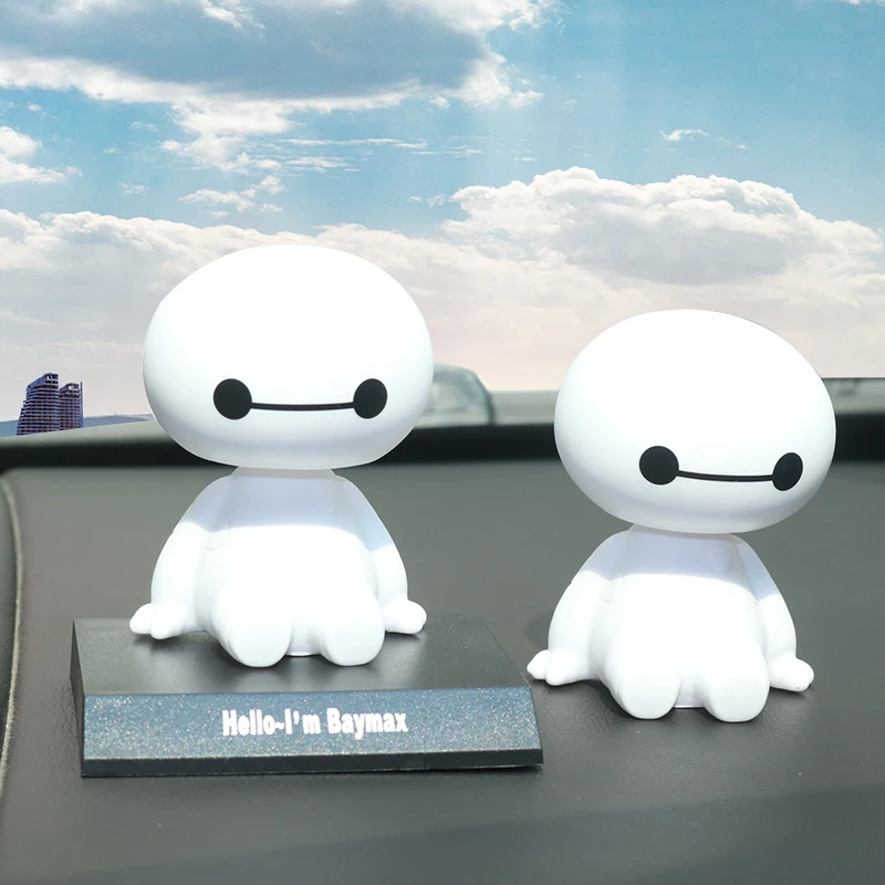 1 шт. мультяшный пластиковый робот Baymax вихревая головка рисунок Автомобильные