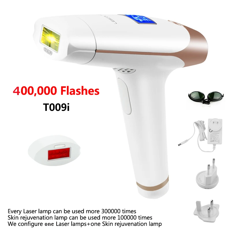 400000times Lescolton IPL T009i depilador лазерный Перманентный Эпилятор IPL эпиляция лица безболезненная Леди лица тела ноги руки бикини триммер - Цвет: 400000times
