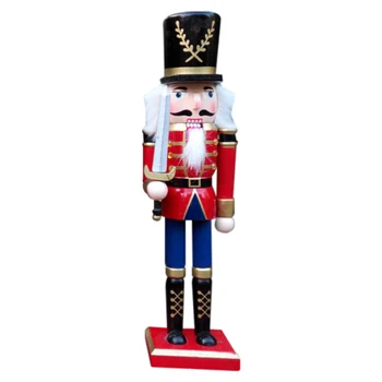 

Nutcrackers Wooden Soldier Wood Novelty Decorative Ornament Home Decor Gifts Christmas Decorations Party Supplies LBShipping