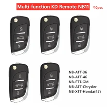 10 шт./лот KEYDIY NB 11 3 кнопки многофункциональный пульт