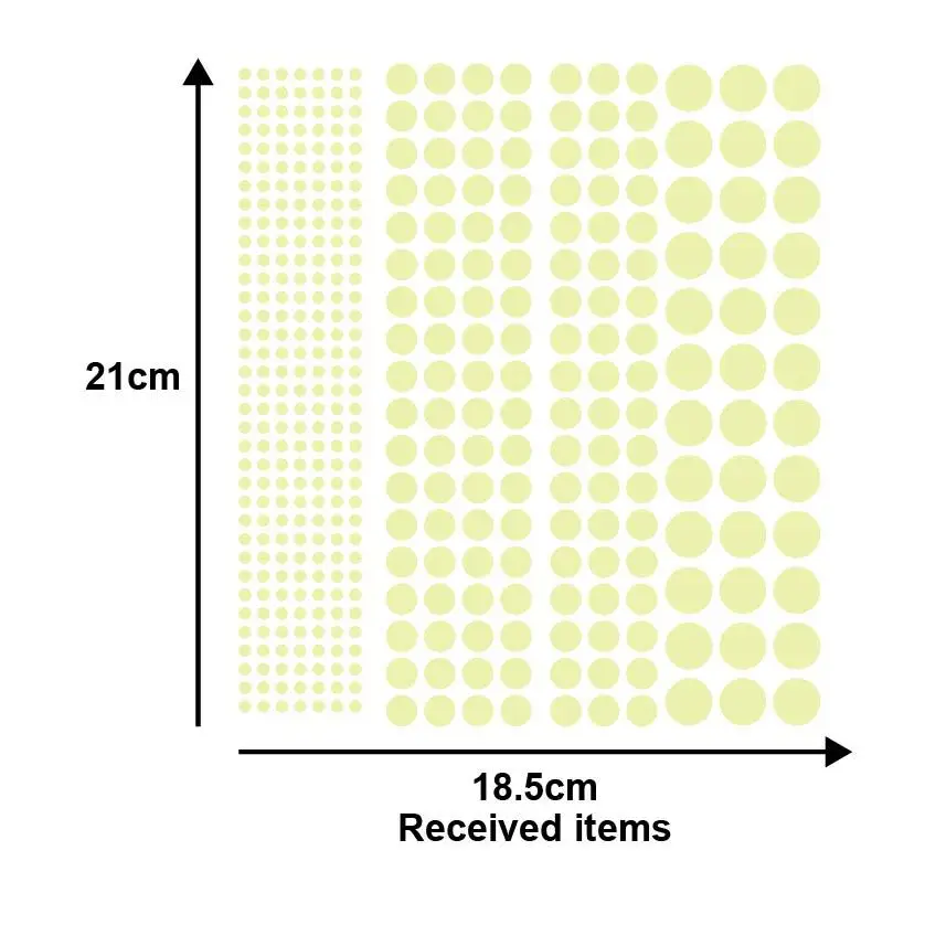 Dotted Night Light Stick 104 407 round Night Light Moon Removable Bedroom Bedside CHILDREN'S Room Decorative Wall YG627
