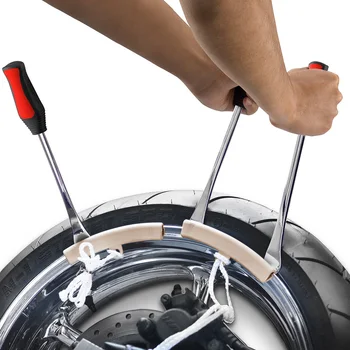 

5pcs Tire Change Tool Set Tire Dismounting Mounting Kit Tyre Spoon Lever Tools Rim Protector Sheaths For Motorcycle Car