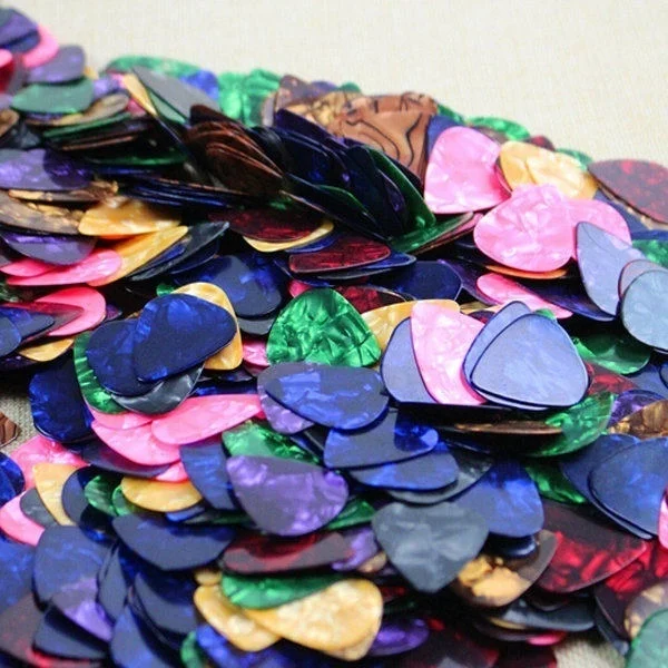 Acoustic Picks 0.46mm 0.71mm 0.96mm Plectrum Celluloid Electric Smooth Guitar Pick Accessories Pua De Guitarra 10/20 Pcs