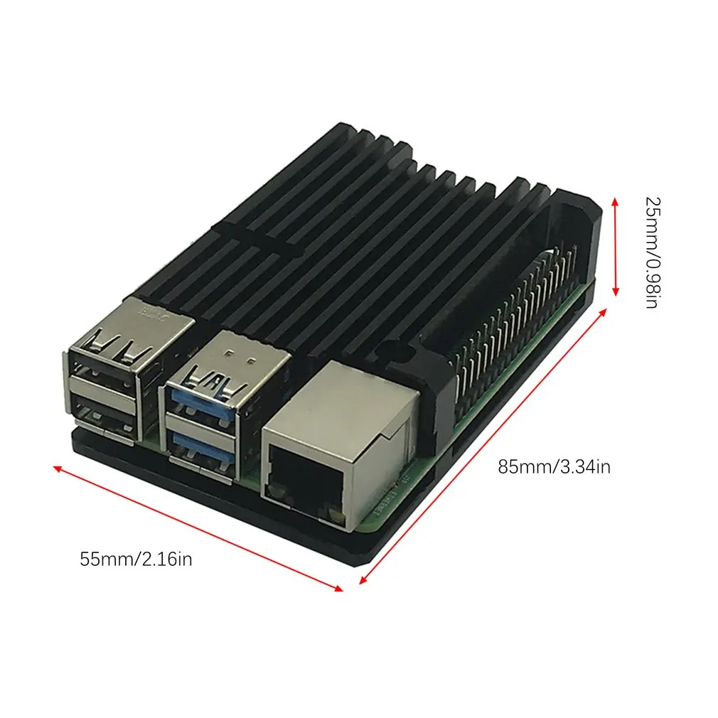 Raspberry Pi 4 Модель B алюминиевый защитный корпус охлаждающий корпус алюминиевый чехол запасные части