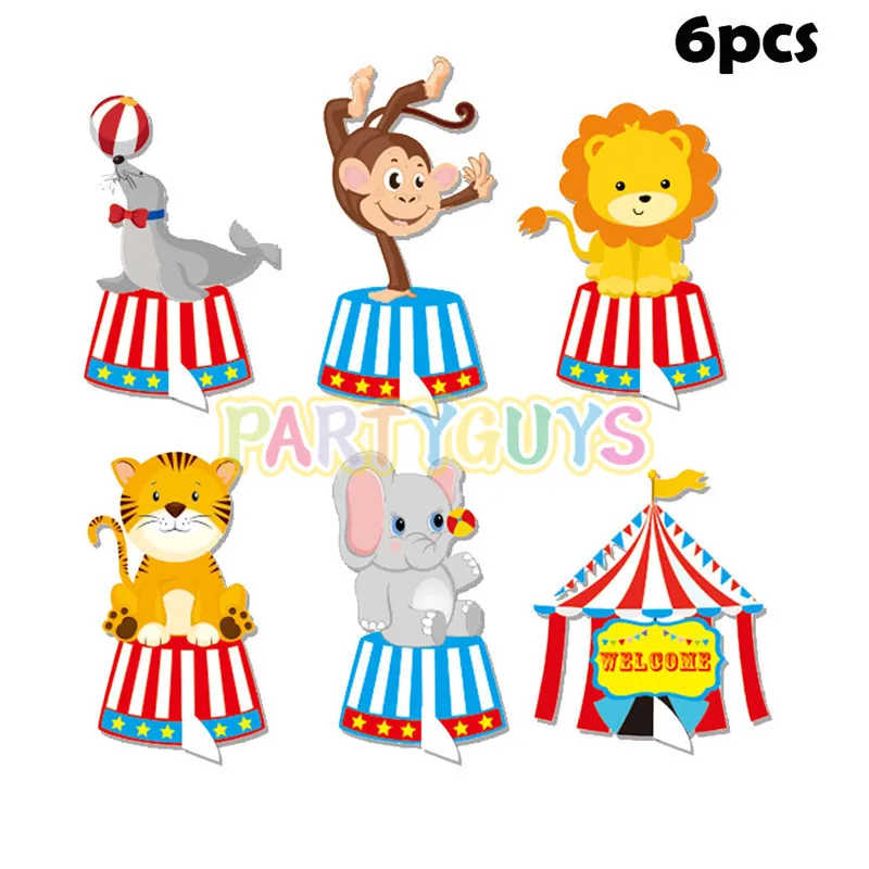 Carnaval Cirque Fête À Thème 1er Anniversaire Du Parti Décorations Pour La  Maison Enfants Favor Bannière Cirque Sacs Cadeaux Fournitures Ballon Du  51,71 €