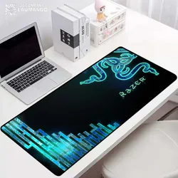 Razer mousepad gamer acessórios mause almofada do mouse para computador mausepad gaming teclado tapete de borracha tapetes para computador portátil anime xl