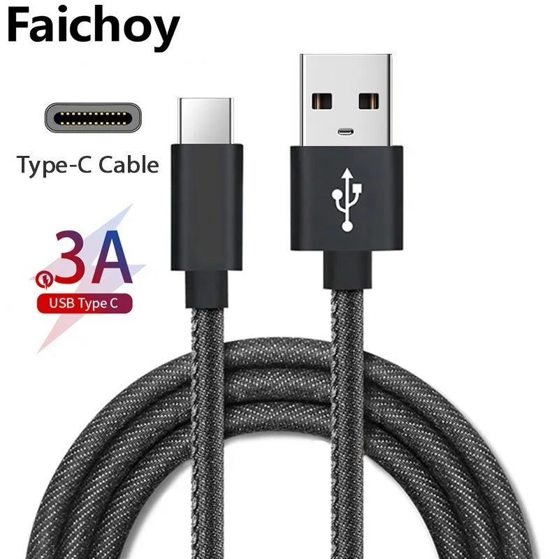Кабель usb type-C хорошего качества 3A для Xiaomi Redmi Note 7 USB-C, быстрая зарядка для мобильных телефонов, кабель type-C для samsung Galaxy S9 S8 Plus S10