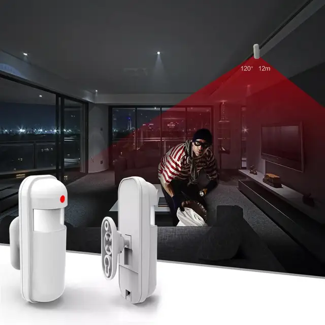 Wireless Infrared Motion Detector 433MHz eV1527 for Home Alarm System PIR Motion Sensor Detector 4