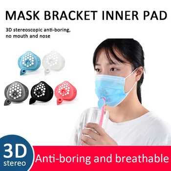

IN STOCK 3D Masks Cone Reusable Face Mouth Mask Bracket Face Shields For Adults Women Fashion Silicone Breathing More Smoothly