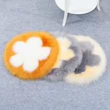 7 цветов, имитирующие шерсть, длинные волосы, лепесток, узор, круглый уголок, ковры, ковры для дома, гостиной, напольный коврик, tapete vloerkleed
