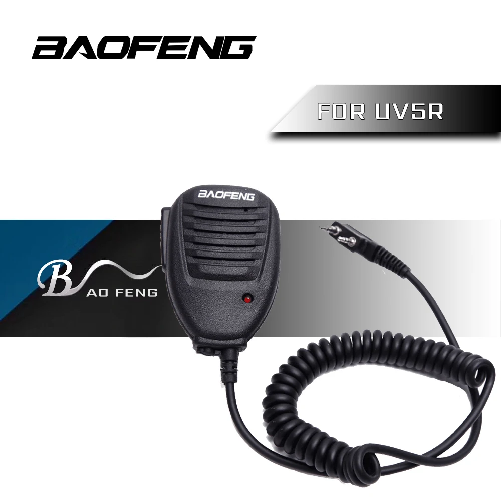 

Original Baofeng UV-5R 888S Two Way Radio Speaker Mic Microphone For Baofeng Kenwood TYT K head Walkie Talkie