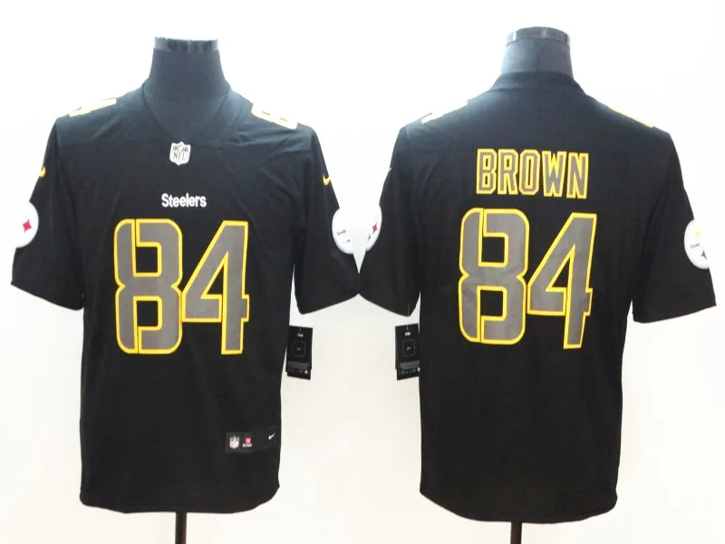 Мужчины Питтсбург Бен роэтлисбергер Antonio коричневый T.J. Watt JuJu Smith-Schuster Black Alternate Vapor Untouchable Limited Jersey - Цвет: Армейский зеленый