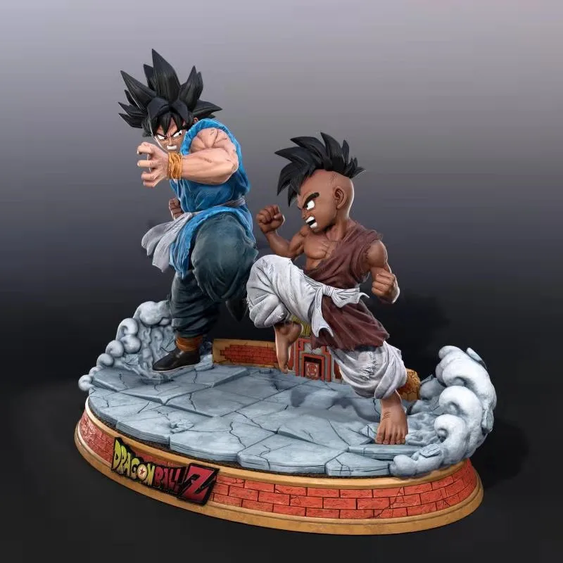 1/6 Аниме Драконий жемчуг Супер Saiyan Сон Гоку против Majin Buu GK статуя смола фигурка Коллекционная модель игрушки M3418 - Цвет: Многоцветный
