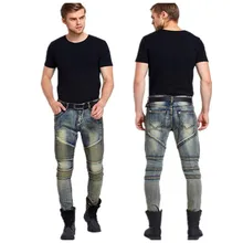 Новые сверхмощные самокультивируемые мотоциклетные мужские складные ноги мотоциклетные брюки европейские и американские модные трендовые брюки