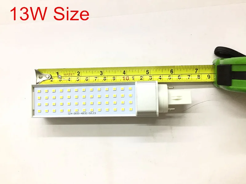 G23/E27/G24 Светодиодный горизонтальный светильник 7 Вт 9 Вт 11 Вт 13 Вт 15 Вт 18 Вт Светодиодный прожектор для помещений AC85-265V теплый белый/холодный белый светодиодный светильник