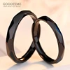 Noble Lover's Rings Real 925 Sterling Silver Rings Black Gold Color Sterling Silver Ring Couple Rings Jewelry Accessories Gift 1
