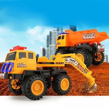 

Baby Shining Car Toy Engineering Car Excavator Model Tractor Toy Dump Truck Model Classic Toy Vehicles Mini Gift for Boy