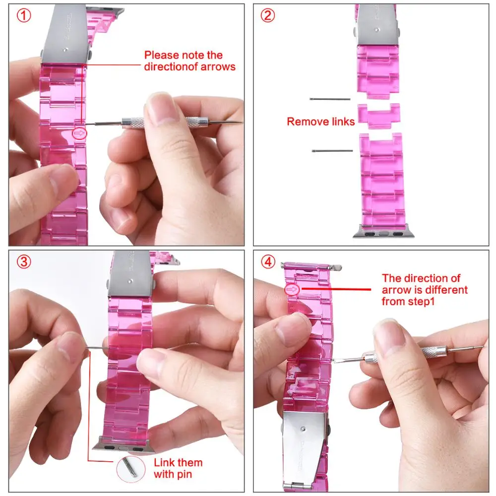 Resin Watch Strap For Apple Watch S10/11 46mm 42mm 41