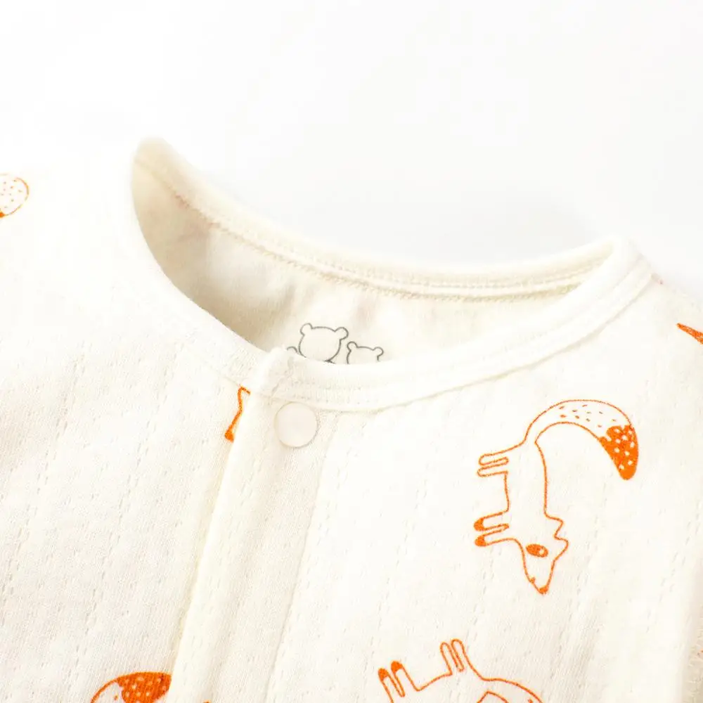 Spring Autumn Newborn Baby Clothes Boys Girls cartoon fox Rompers Kids Costume For Girl Infant Jumpsuit 3 6 9 12 Month