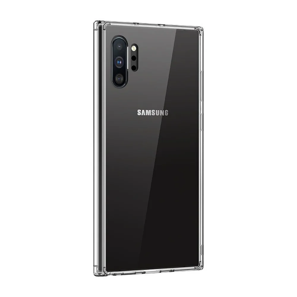 Прозрачный креативный противоударный чехол для телефона samsung Galaxy Note10 Note10+ ударопрочный защитный чехол-бампер