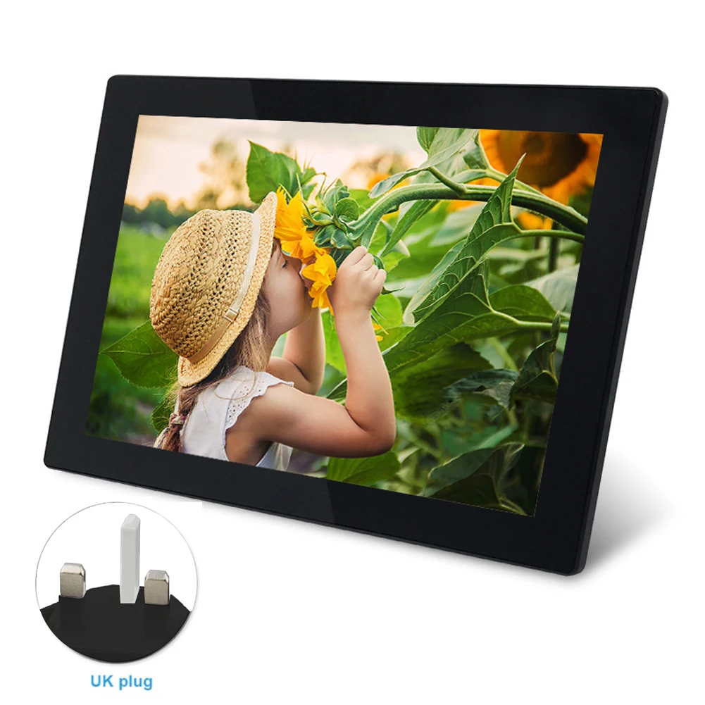 

10.1 Inch Photos Travel Digital Picture Frame Sharing Remote Easy Apply Auto Rotate Wide Angle Music High Definition WIFI Vedio