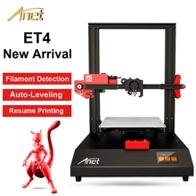 Anet 3D-принтер ET4 Высокоточный принтер, печатный набор Prusa I3 3d принтер с нитью накаливания 220*220*250 мм