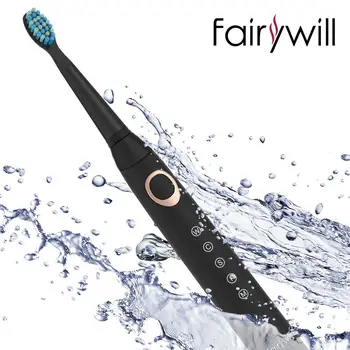 Fairywill Electric Sonic Toothbrush FW-508 USB Charge Rechargeable Waterproof Electronic Tooth Replacement Brush Heads for Adult 4