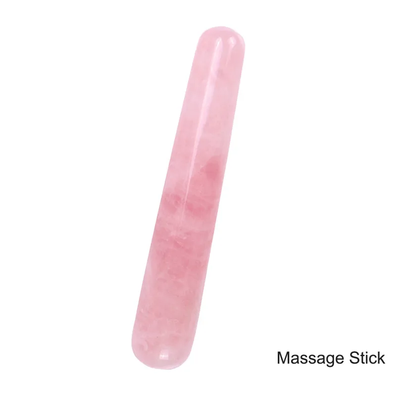 Натуральный розовый кварц нефритовые яйца просверленные яйцо для тренировки вагины женской гигиены для женщин тренажер Кегеля вагинальные подтяжки мышцы подарки влюбленным - Цвет: Massage Stick