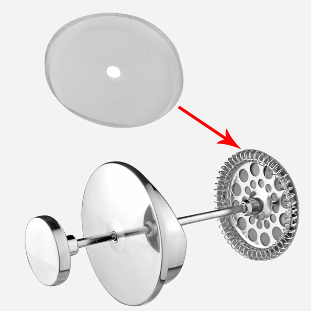 3 шт. многоразовый Френч-пресс для приготовления кофе из нержавеющей стали Съемный сетчатый фильтр кухонные принадлежности