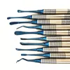 10pcs/set Periosteal Set Dental Dentist Instruments Molt Periosteal Elevator Set Titanium ► Photo 3/6