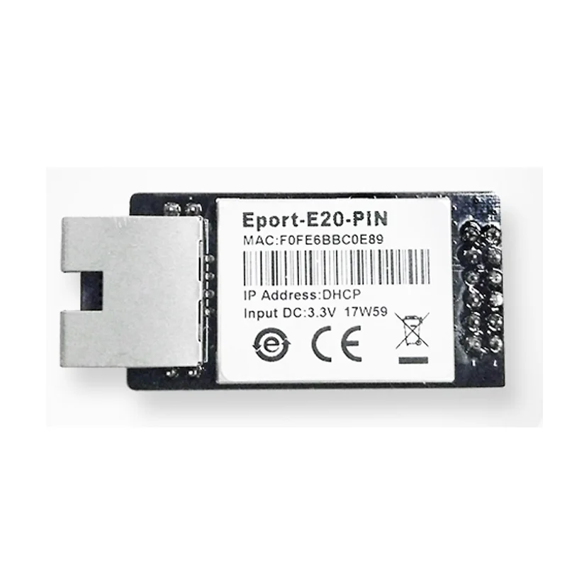 CE RTOS E Порт-E20-Pin сетевой сервер порт ttl последовательный к Ethernet встроенный модуль DHCP 3,3 В TCP IP Telnet конвертер modbus