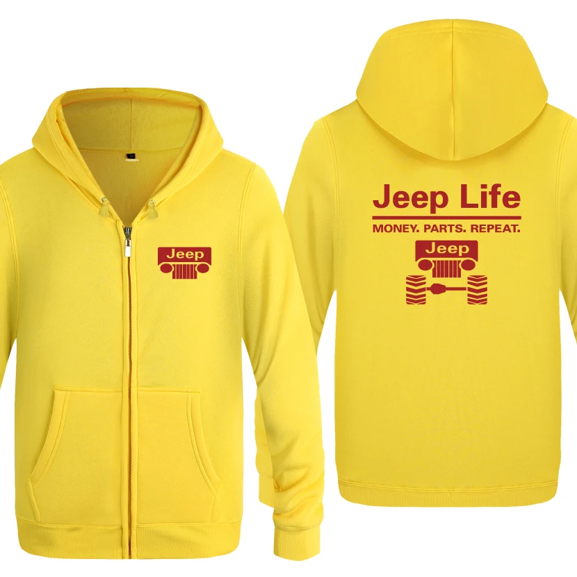 Jeep Life-Money parts Repeat Новинка креативные толстовки мужские мужские флисовые толстовки с капюшоном на молнии кардиганы