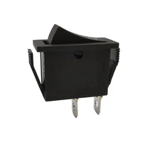 Ship Type Rocker Switch KCD3 30x13mm ON-OFF Rocker Switch 6A 250V 10A 125V AC Power Boat Rocker Switch Black New 3