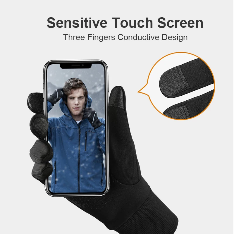 Vertvie водонепроницаемые перчатки, перчатки для сноуборда для мужчин и женщин, лыжные перчатки, ветрозащитные теплые перчатки с сенсорным экраном для спорта на открытом воздухе, велосипедные зимние перчатки