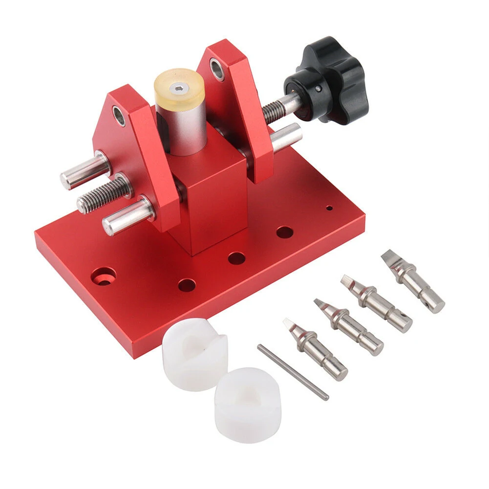 

Portable Metal Snap-On Type Pre-drilled Back Open Watch Case Remover Workbench Repair Tool Durable Watchmaker Adjustable Jaw