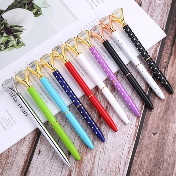

Novelty Spinning Diamond Ballpoint Pen Stationery School Office Supply Accessory Roller Ball Cool Ballpen Item Wedding Kit Black