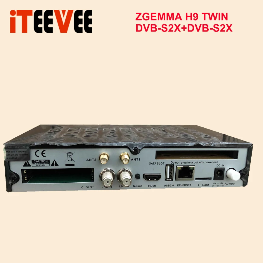 4K UHD Linux Zgemma H9 TWIN 2x DVB S2X HEVC H.265 WIFI Встроенный 2 * CI + спутниковый ТВ