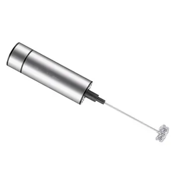 

Electric milk frother stainless steel Strong horsepower Double Spring Whisk Head Fancy Coffee Frother Milk Blender