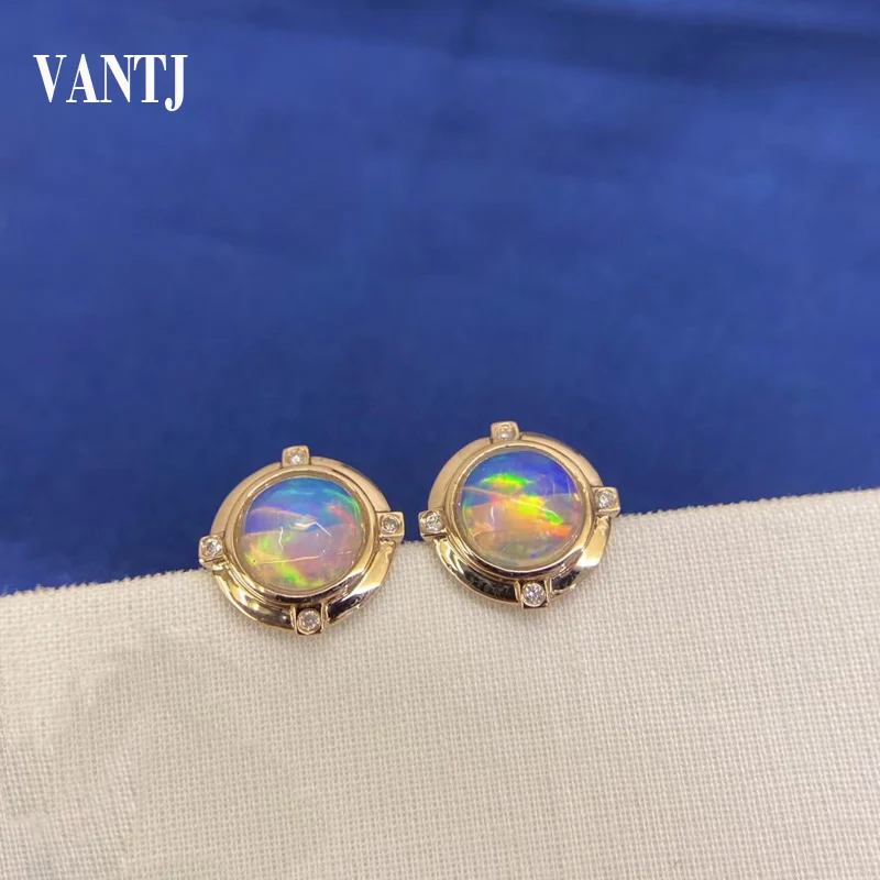 Серьги VANTJ из розового золота 10 к элегантные прекрасное ювелирное ожерелье с