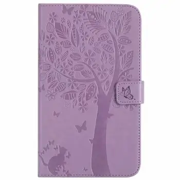 

New Tab A6 7.0 Case For Samsung Galaxy Tab A 7.0 T280 T285 SM-T280 SM-T285 Cover Tablet Embossed Lucky Tree Flip Funda Shell