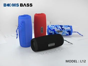

BOOMS BASS Portable Bluetooth Speaker 20w Wireless Bass Column Waterproof Outdoor USB Speakers 3D Surround 4 color Bass Box