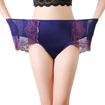 

Sexy Women Panties Lace Briefs For Women Fashion Floral Panty Girls Underwear Large Size XL-4XL High Waist Pants Female Lingerie