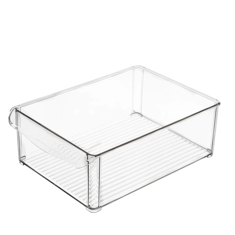 

Refrigerator Storage Storage Box Food Fruit Refrigeration Drawer Plastic Storage Box Standard Heightening Transparent Color