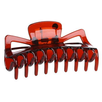 

Woman Brown Plastic Bath Hairclip Hair Clamp Claw Barrette