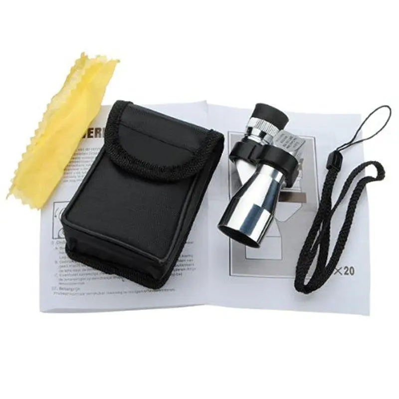 Mini 8 x 20mm Binoculars Portable Pocket Adjustable Monocular Telescope For Outdoor Sports Hiking Bird Watching Verrekijker R7