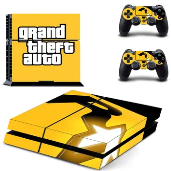 

Grand Theft Auto Style Decal Skin Sticker for PS4 Playstation 4 Console Film + 2Pcs Controllers Protective Cover DPTM2298