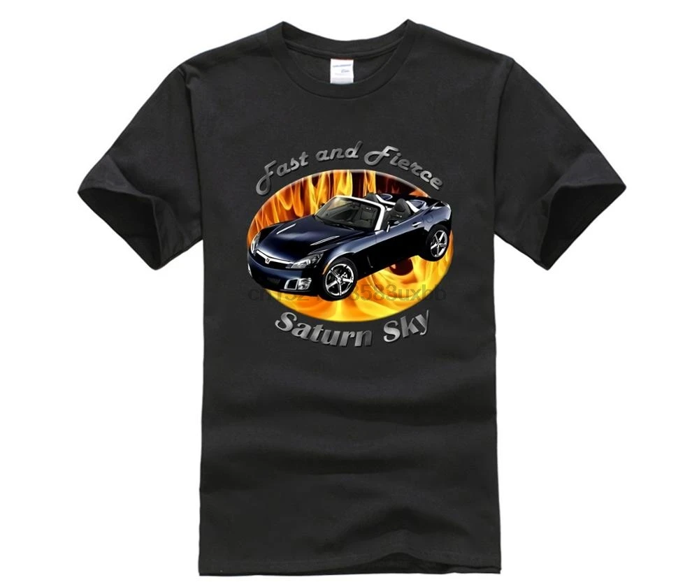 Горячая Распродажа Мужская футболка Saturn Sky Fast And Fierce |