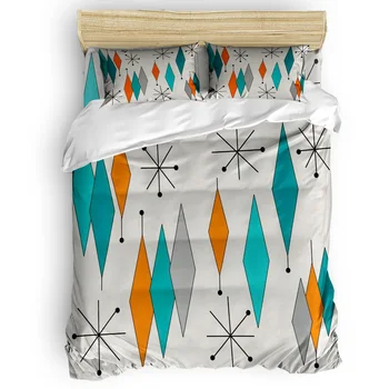 

Medieval Retro Geometry Printing Custom Bedding Set 3D Digital Printing Christmas Bedding Set US KING QUEEN