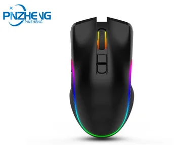 

PINZHENG Wireless Mouse 2.4g Gaming Mouse 7-button Charging Type-c Interface Illuminated Mouse For LoL CS Pc Laptop Mouse